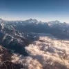Aerial view of Mount Everest